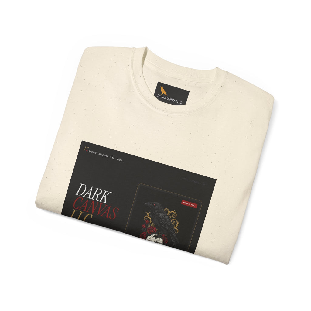 Gothic Skull Vintage Poster Tee — Dark Graphic Shirt