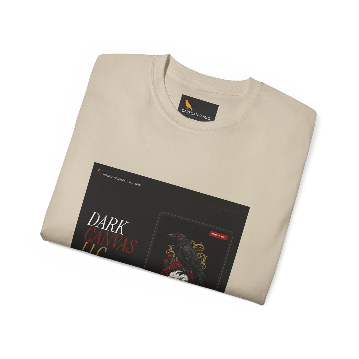 Gothic Skull Vintage Poster Tee — Dark Graphic Shirt