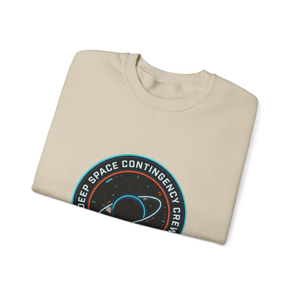 Deep Space Contingency Crew Patch Sweatshirt | hard sci‑fi, mission patch