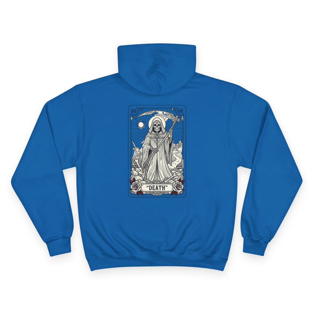 Tarot 'Death' Backprint Hoodie — Mystical Occult Graphic Pullover