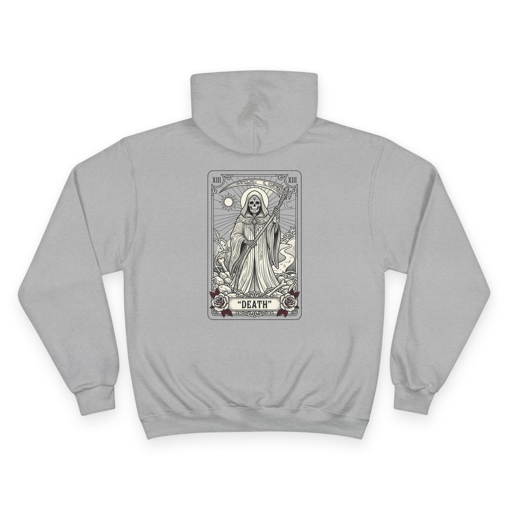 Tarot 'Death' Backprint Hoodie — Mystical Occult Graphic Pullover