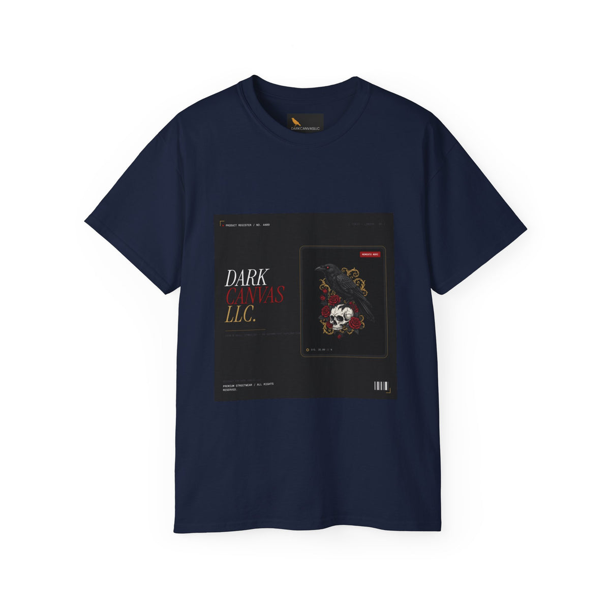 Gothic Skull Vintage Poster Tee — Dark Graphic Shirt