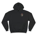 Rose Emblem Hoodie — Minimal Floral Champion Sweatshirt