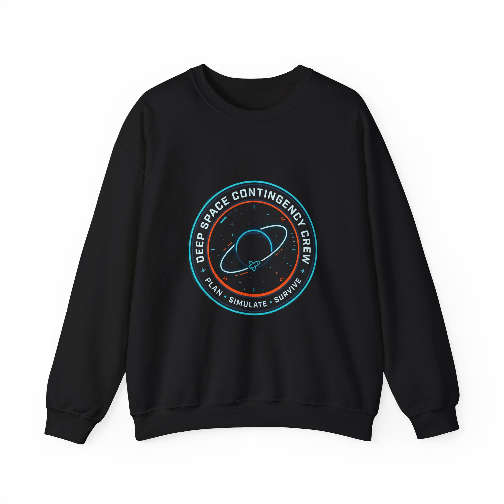 Deep Space Contingency Crew Patch Sweatshirt | hard sci‑fi, mission patch