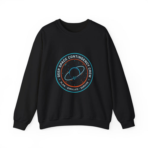 Deep Space Contingency Crew Patch Sweatshirt | hard sci‑fi, mission patch