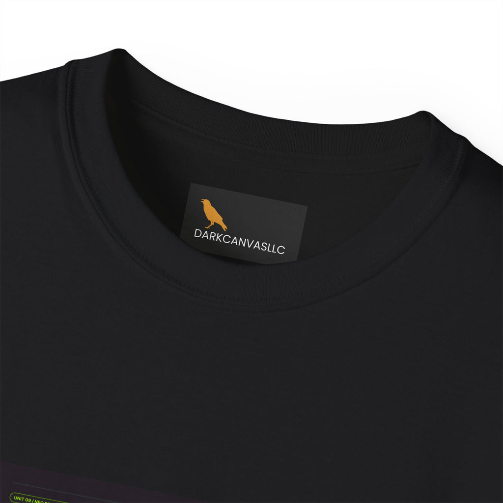 Nocturne Alien Horror Tee — Neon Cyberpunk Creature Graphic Shirt