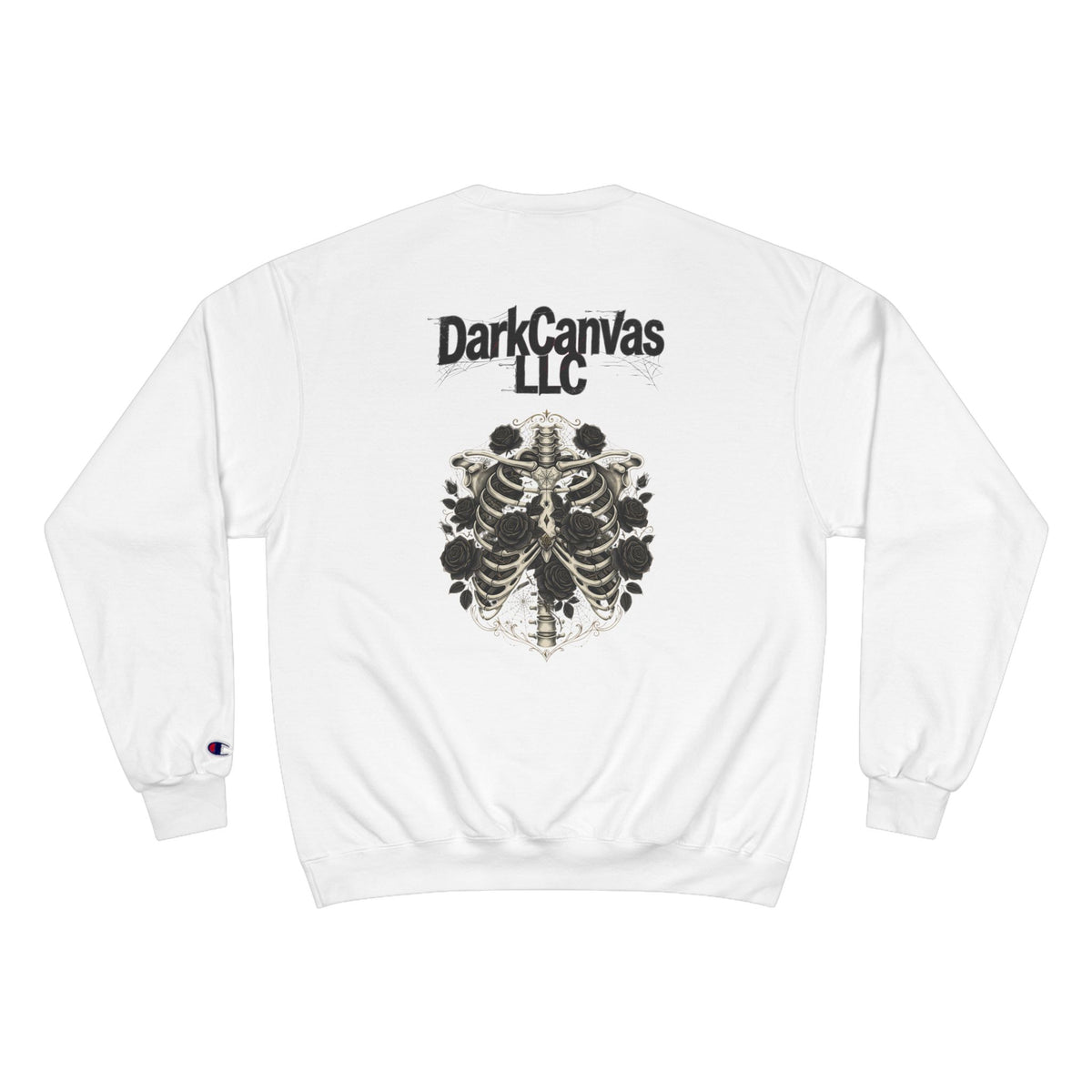 Skull Ribs Champion Sweatshirt — DarkCanvas LLC Graphic Crewneck