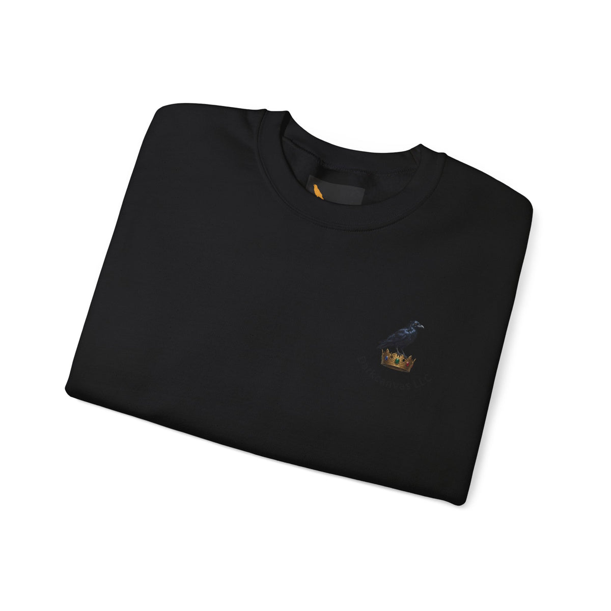 Crewneck Sweatshirt — Raven Skull Graphic Crewneck (Canvas LLC)