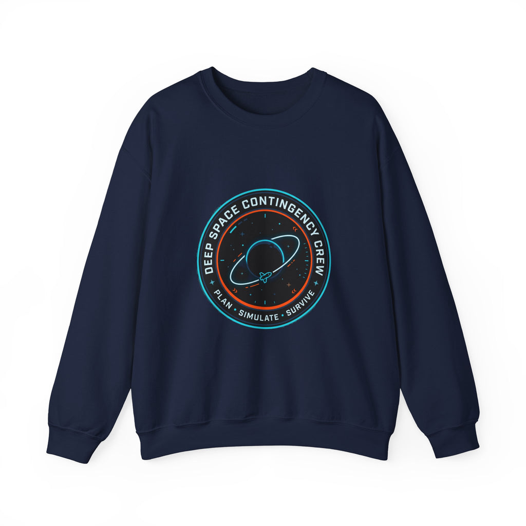 Deep Space Contingency Crew Patch Sweatshirt | hard sci‑fi, mission patch