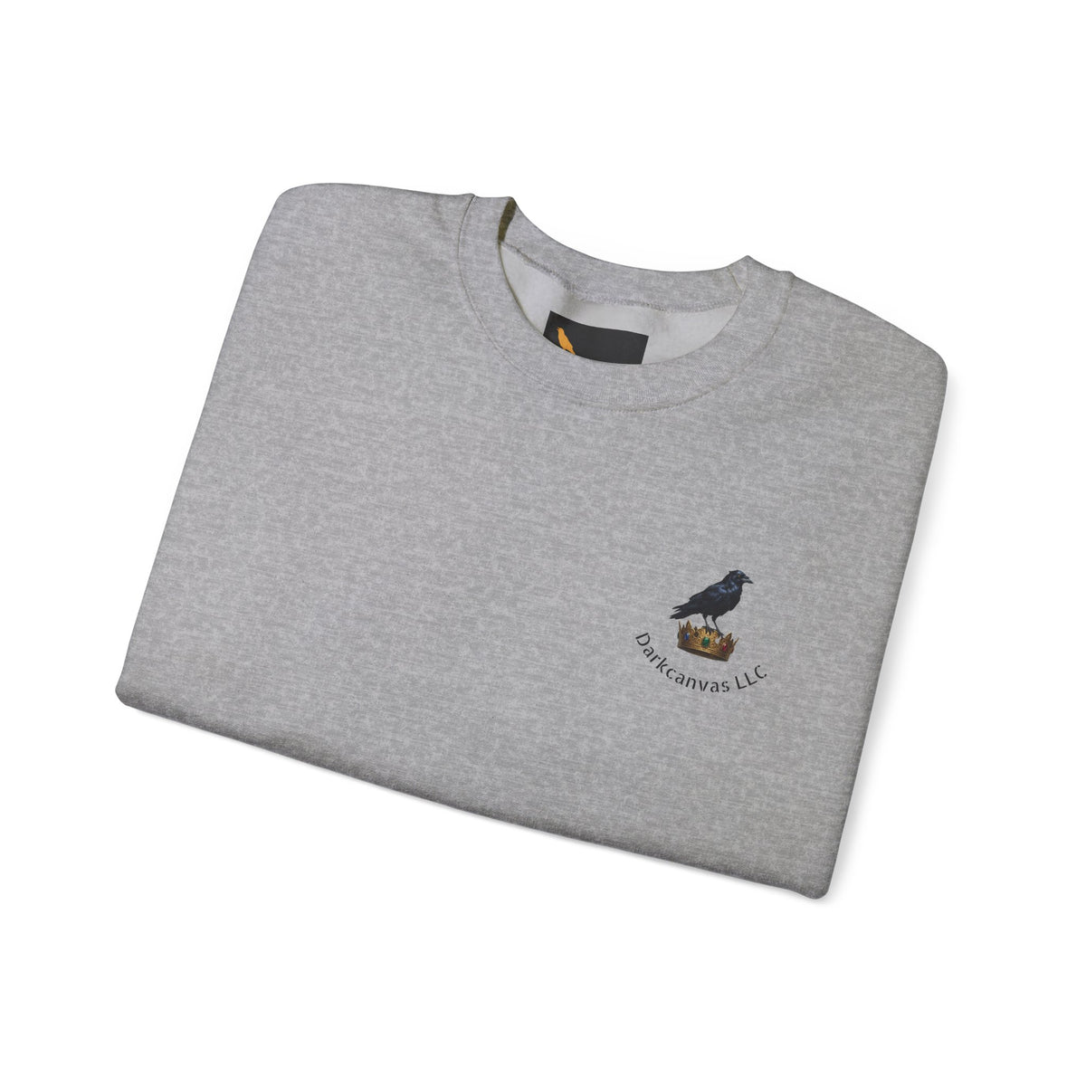 Crewneck Sweatshirt — Raven Skull Graphic Crewneck (Canvas LLC)