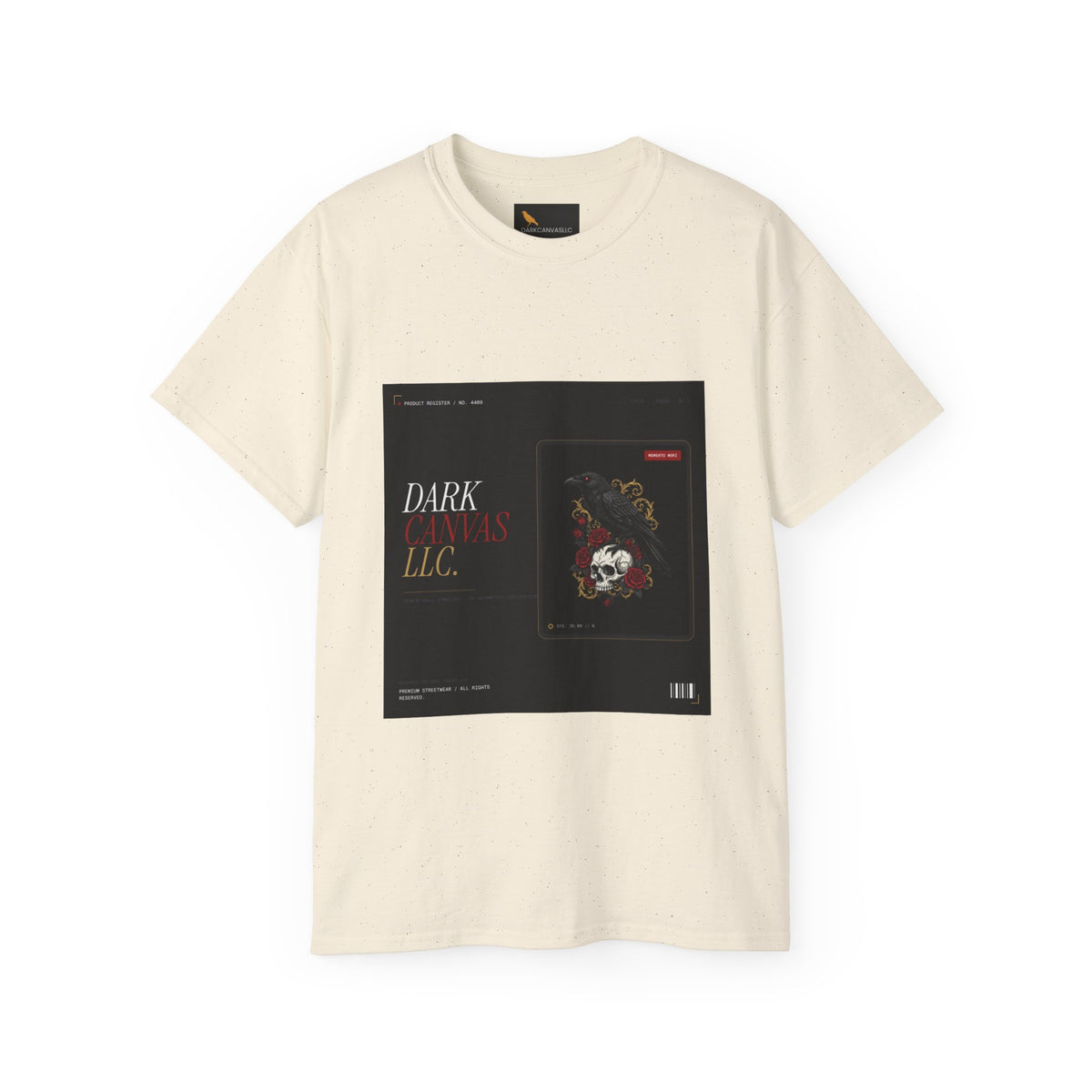Gothic Skull Vintage Poster Tee — Dark Graphic Shirt