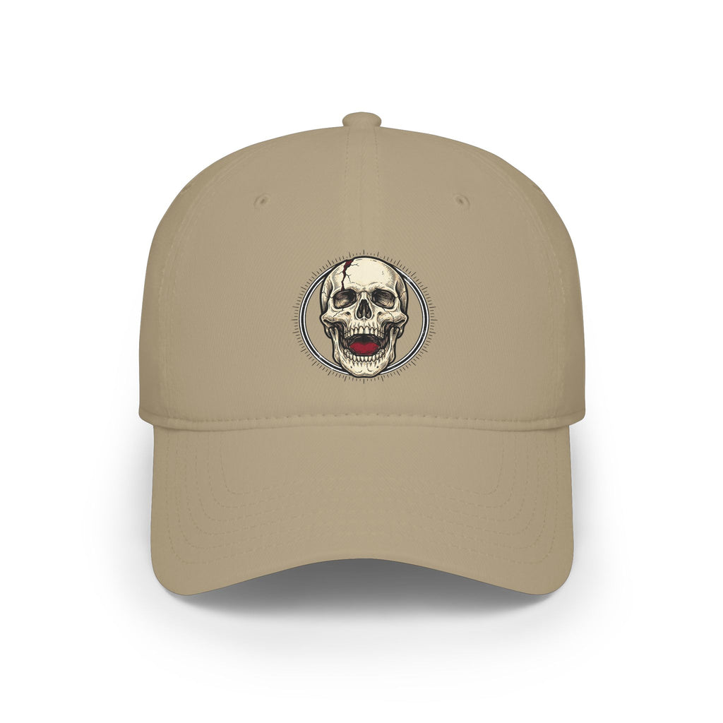 Gothic Skull Low Profile Baseball Cap