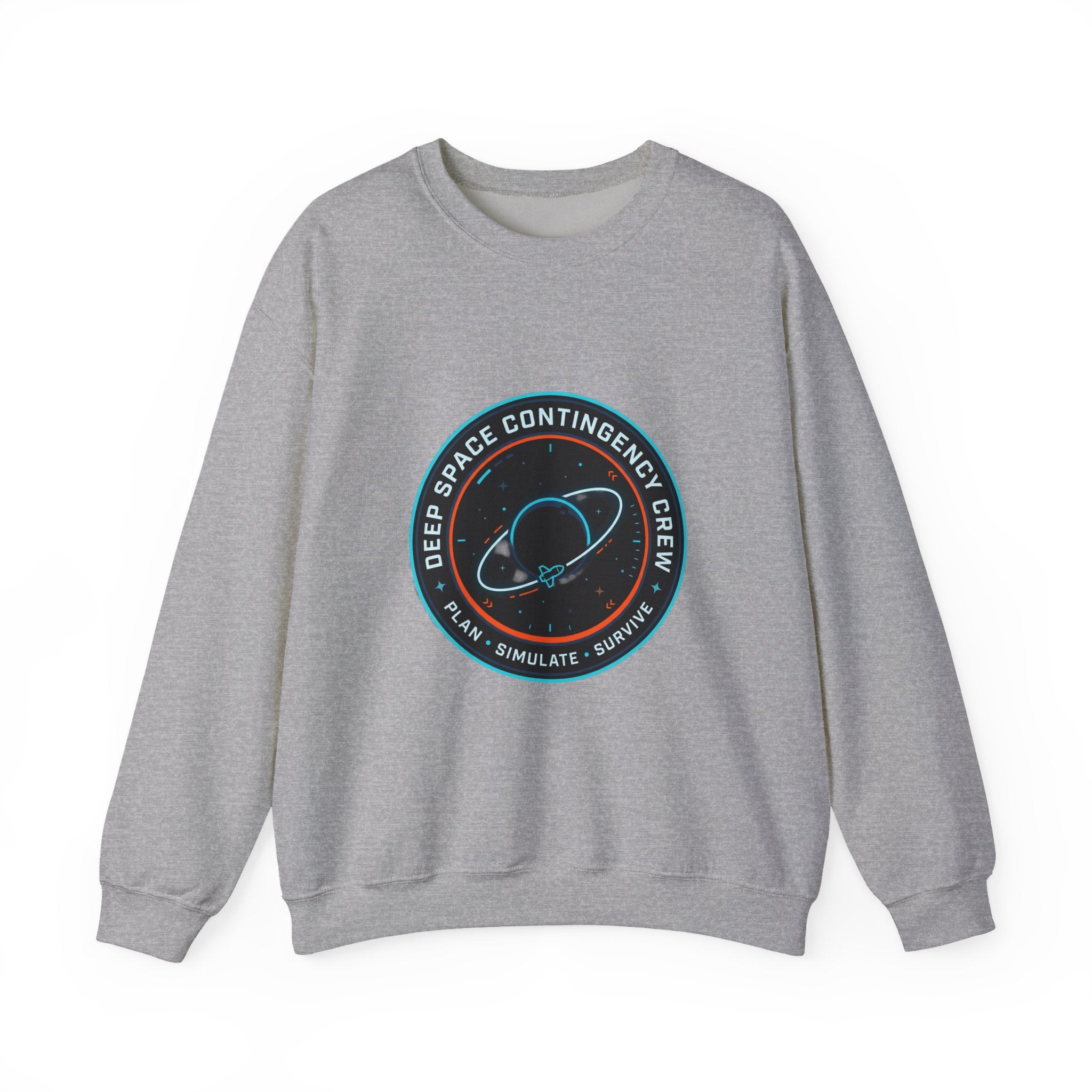 Deep Space Contingency Crew Patch Sweatshirt | hard sci‑fi, mission patch