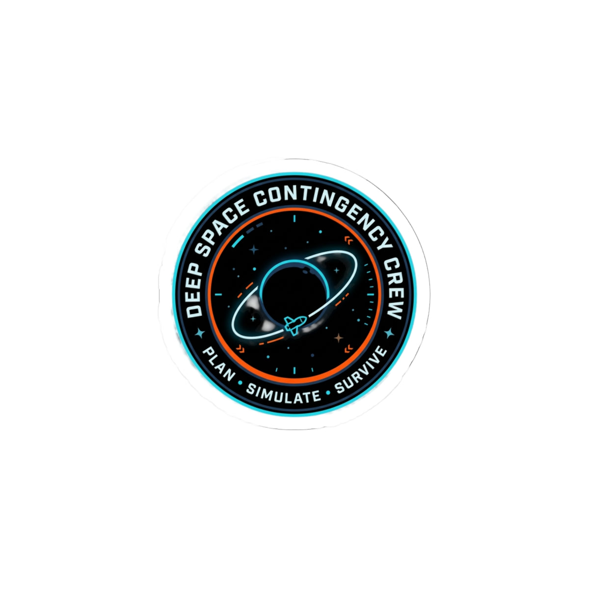 Deep Space Contingency Crew Kiss-Cut Stickers | mission patch, hard sci-fi