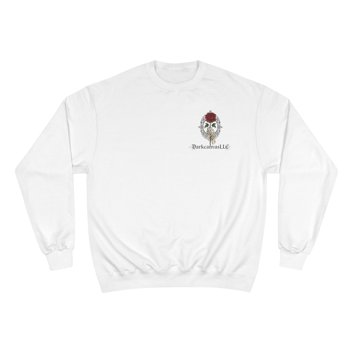 Skull Ribs Champion Sweatshirt — DarkCanvas LLC Graphic Crewneck