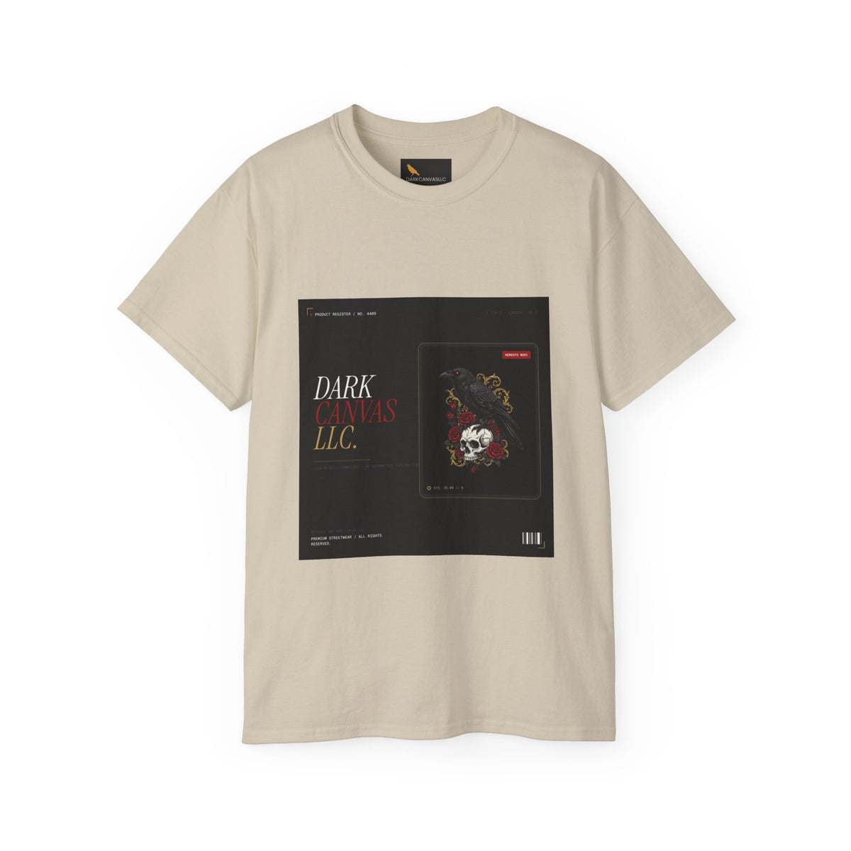 Gothic Skull Vintage Poster Tee — Dark Graphic Shirt