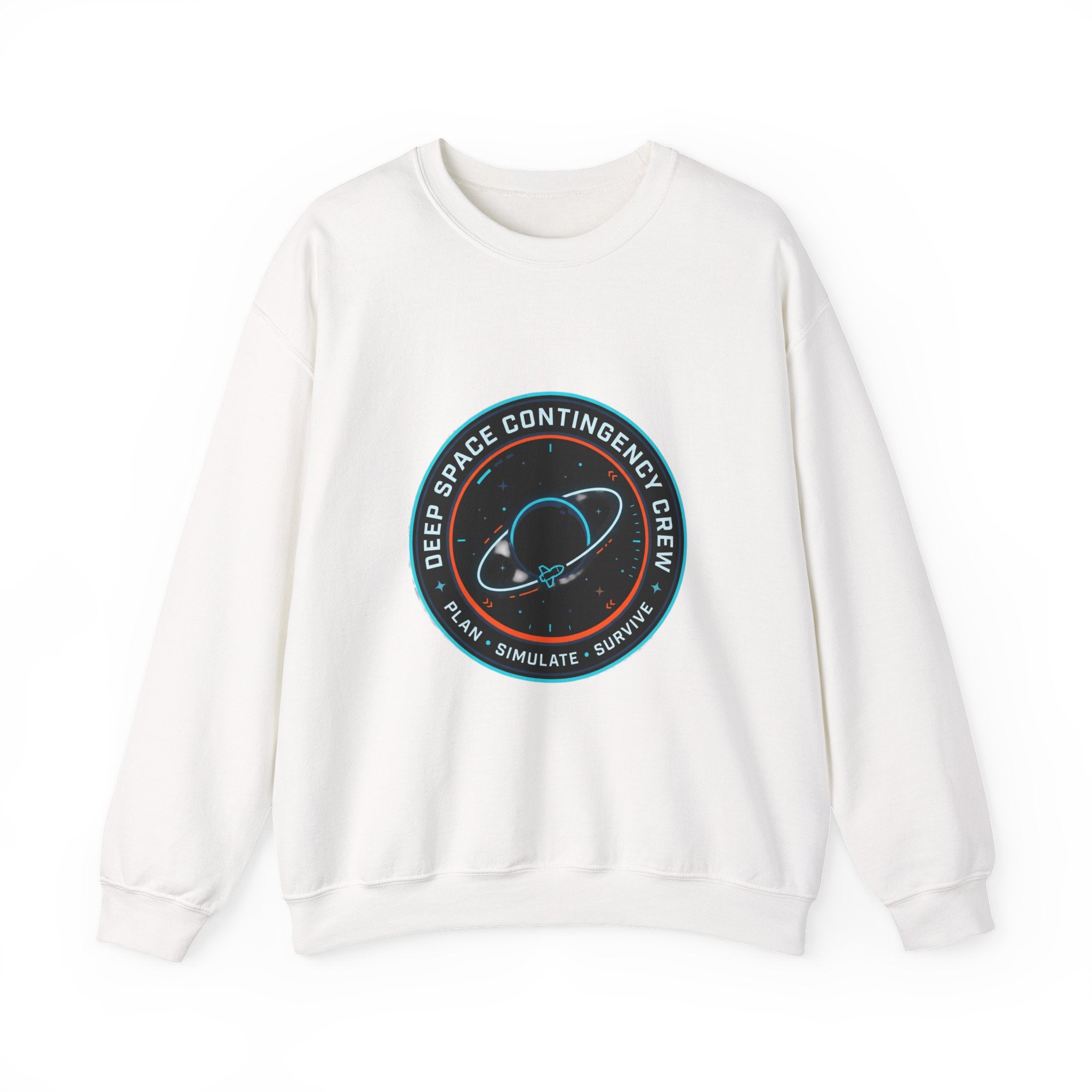 Deep Space Contingency Crew Patch Sweatshirt | hard sci‑fi, mission patch