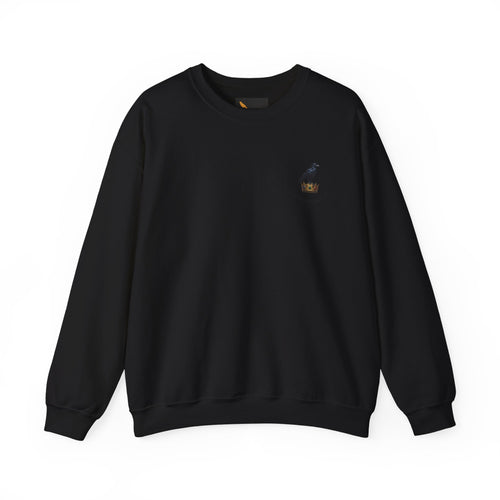 Crewneck Sweatshirt — Raven Skull Graphic Crewneck (Canvas LLC)