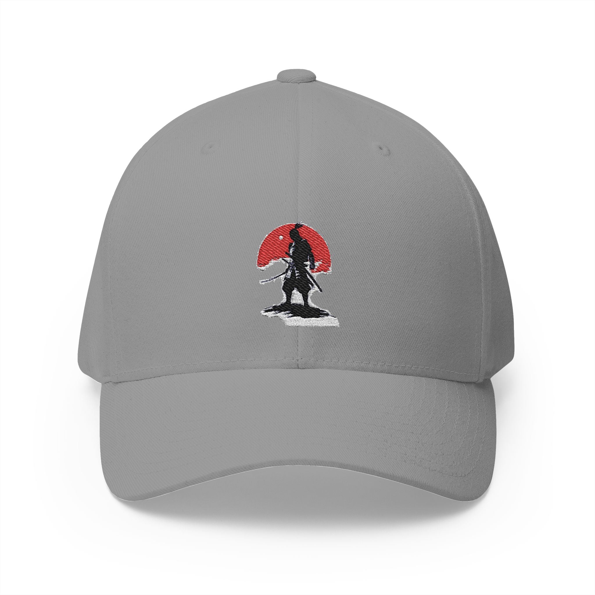 Embroidered Samurai Cap - Closed-Back Structured Hat for Adventure Lovers