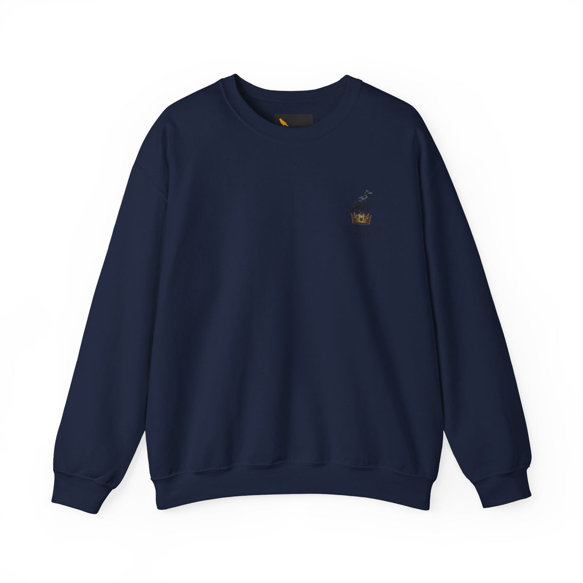 Crewneck Sweatshirt — Raven Skull Graphic Crewneck (Canvas LLC)