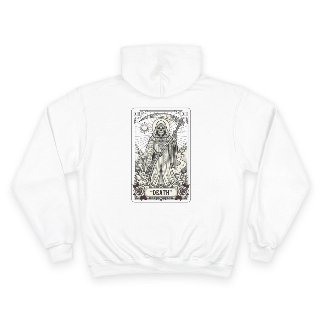 Tarot 'Death' Backprint Hoodie — Mystical Occult Graphic Pullover
