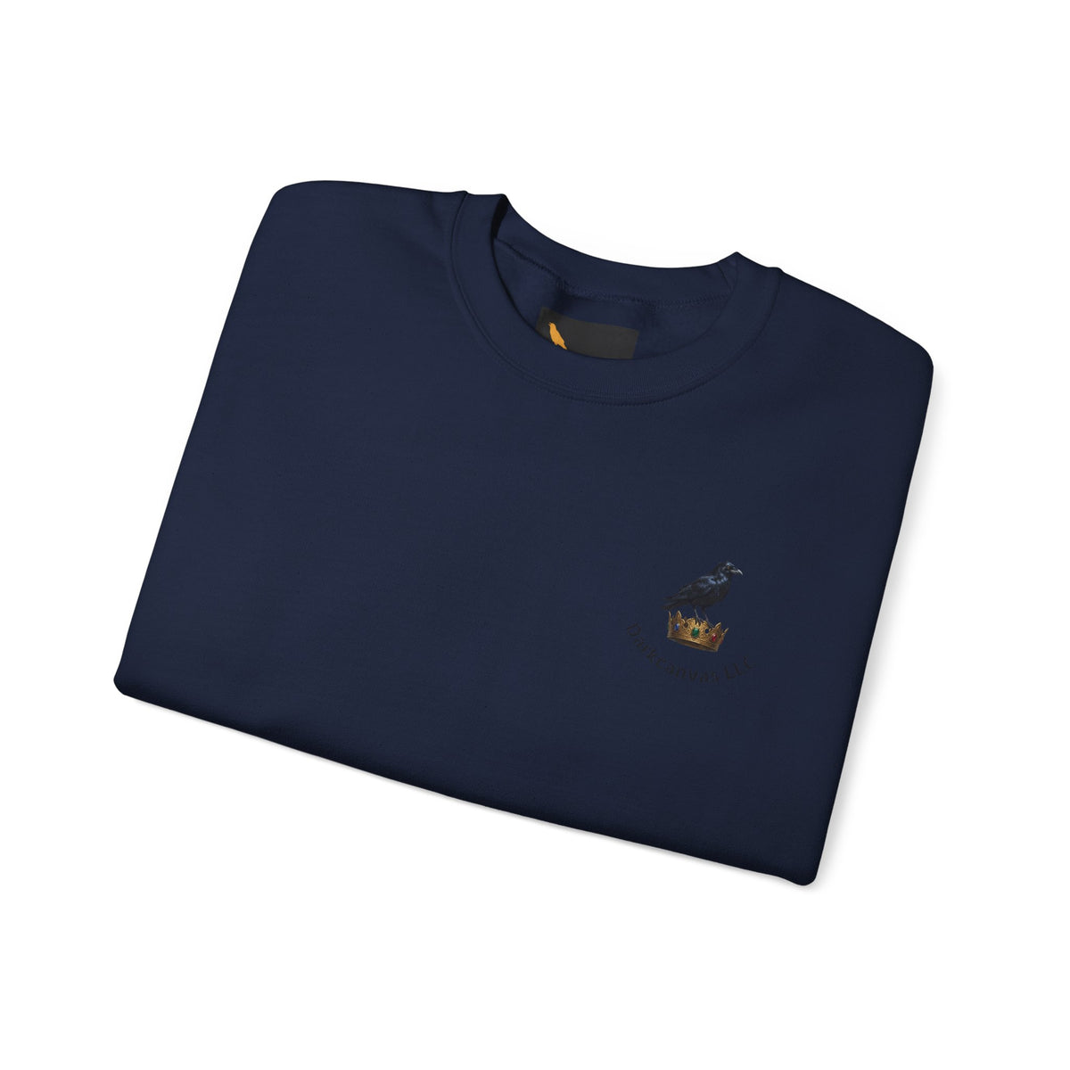 Crewneck Sweatshirt — Raven Skull Graphic Crewneck (Canvas LLC)