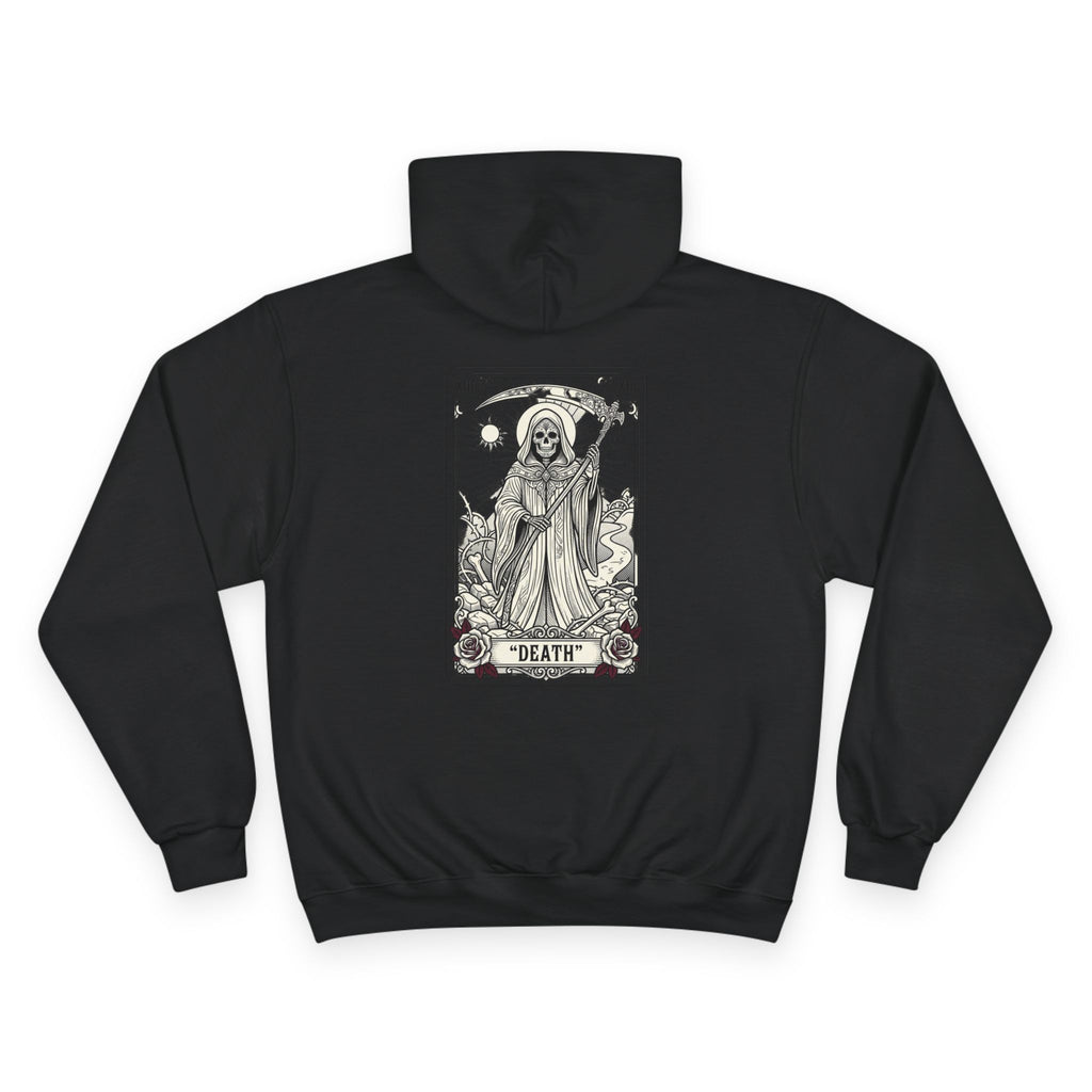 Tarot 'Death' Backprint Hoodie — Mystical Occult Graphic Pullover