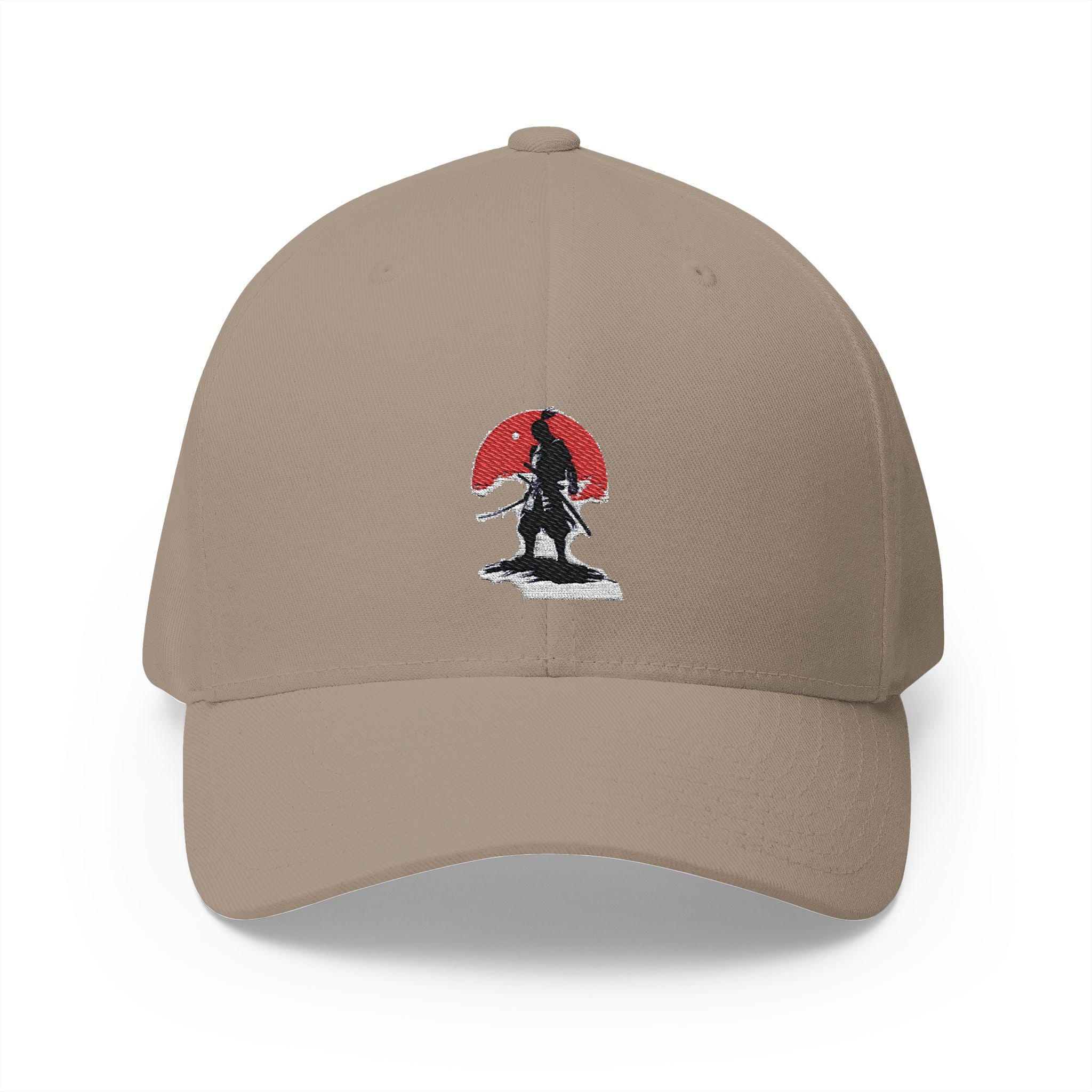 Embroidered Samurai Cap - Closed-Back Structured Hat for Adventure Lovers