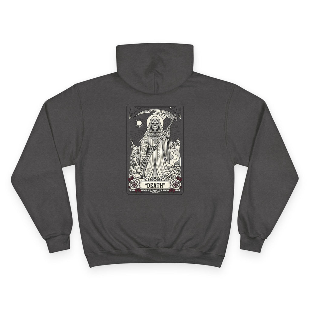 Tarot 'Death' Backprint Hoodie — Mystical Occult Graphic Pullover