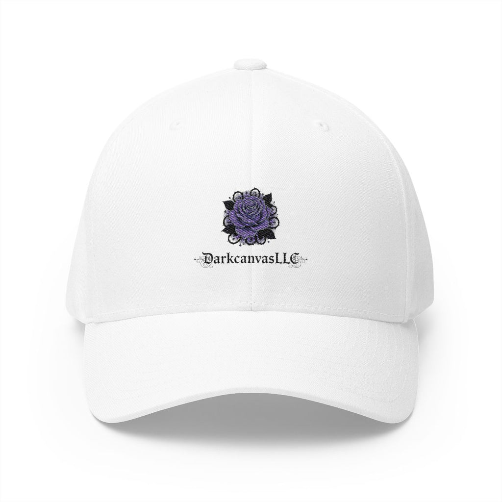 Embroidery hat DARKCANVASLLC purple rose