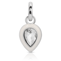 April Diamond Birthstone Charm - Pear